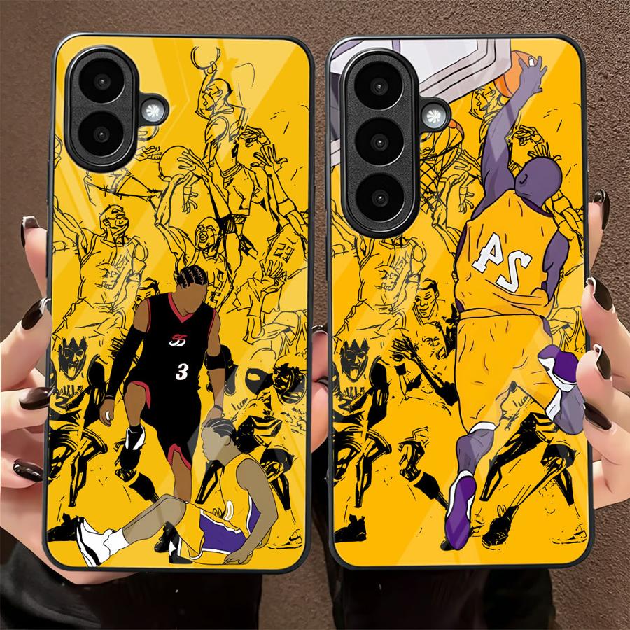 Samsung Galaxy A55 - Casing Bintang Basket Kartun untuk Samsung